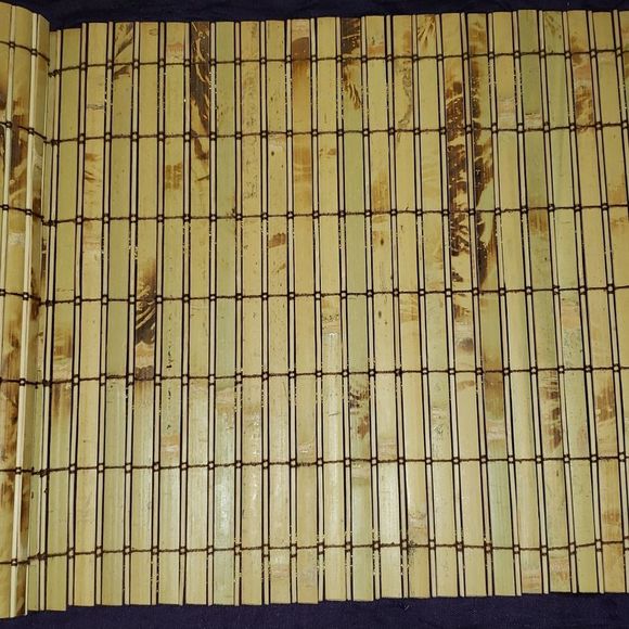 FF 💘 SIX VINTAGE BAMBOO TILE PLACEMATS - Picture 6 of 11
